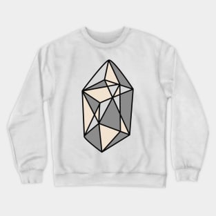 Faceted Gemstone- Neutral Crewneck Sweatshirt